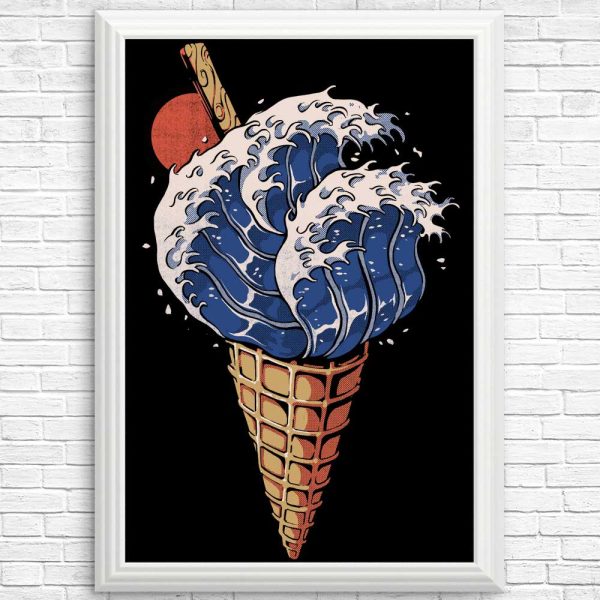 Kanagawa Ice Cream - Posters & Prints Cheap