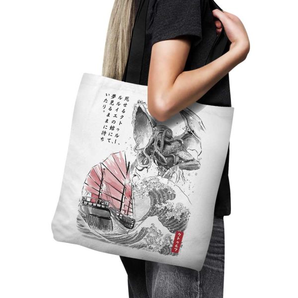 Great Old One Sumi-e - Tote Bag For Cheap