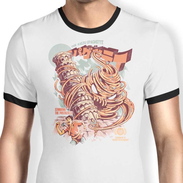 The Kaiju Spaghetti - Ringer T-Shirt For Cheap